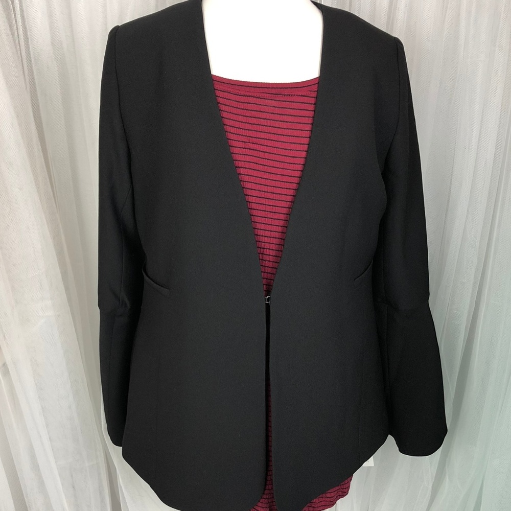 HALOGEN BELL SLEEVE BLAZER SZ M